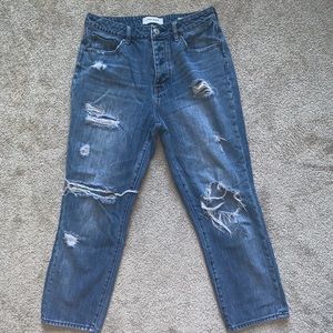 pacsun ripped mom jeans